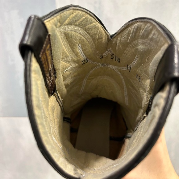 Caballo Dorado Black Leather Cowboy Boots - Picture 6 of 7